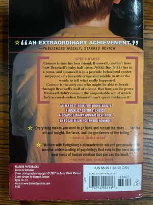 Silent To The Bone by E. L. Konigsburg