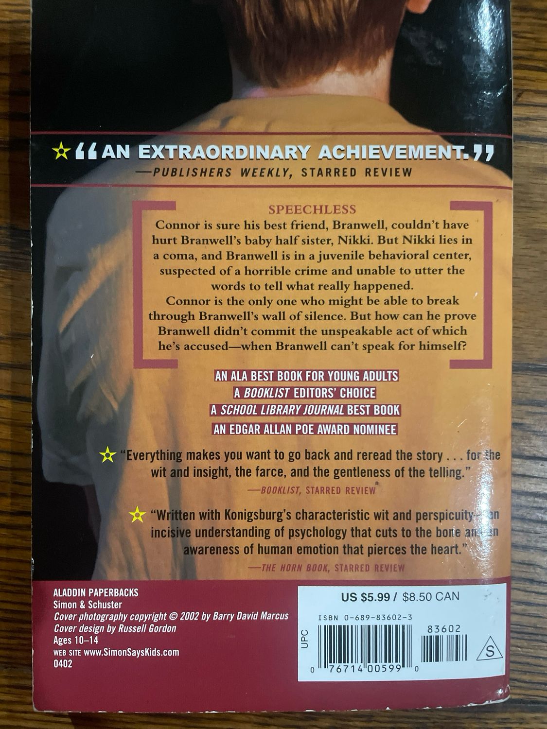 Silent To The Bone by E. L. Konigsburg