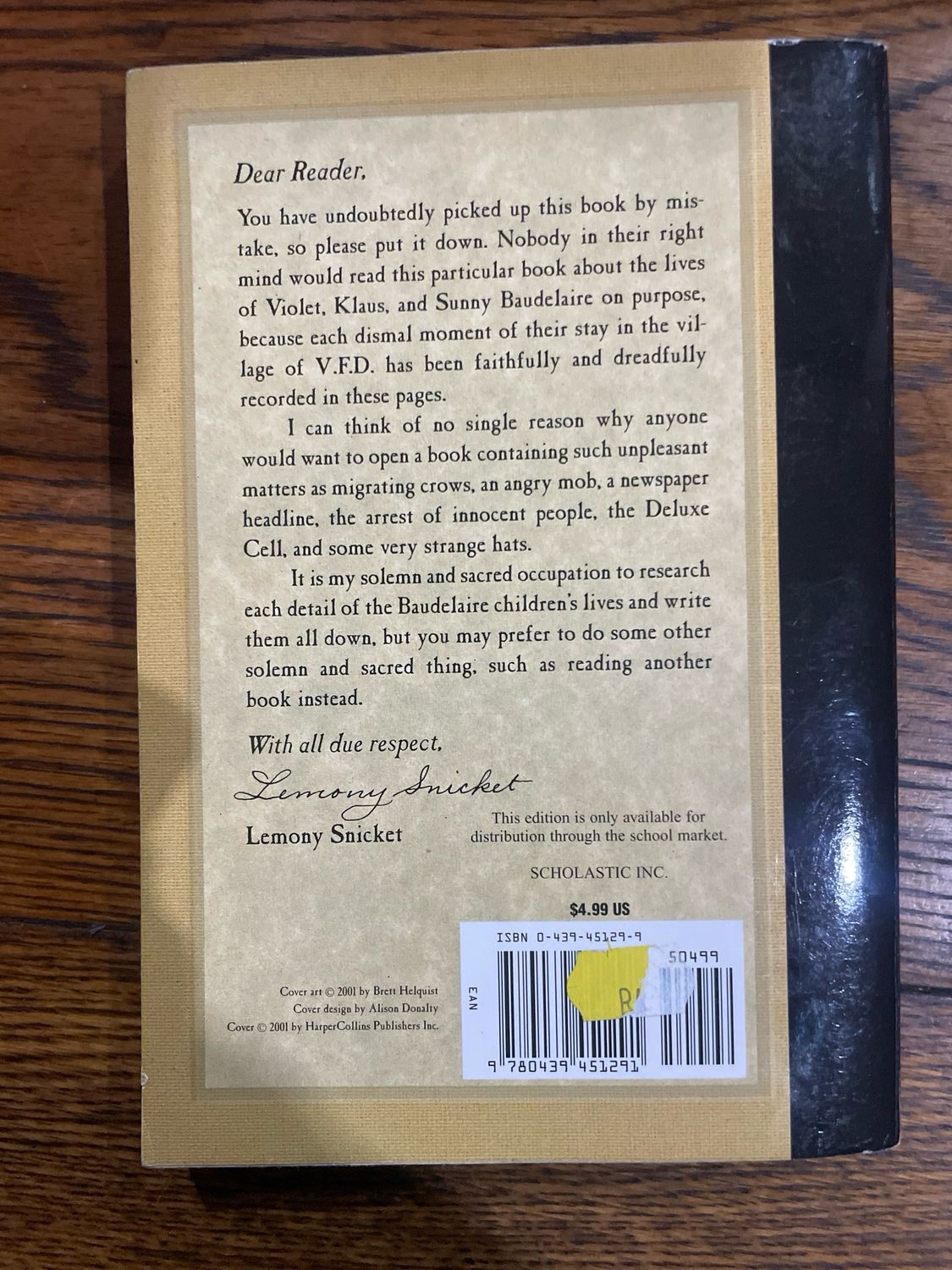 A Series Of Unfortunate Events: Book The Seventh - The Vile Village by Lemony Snicket