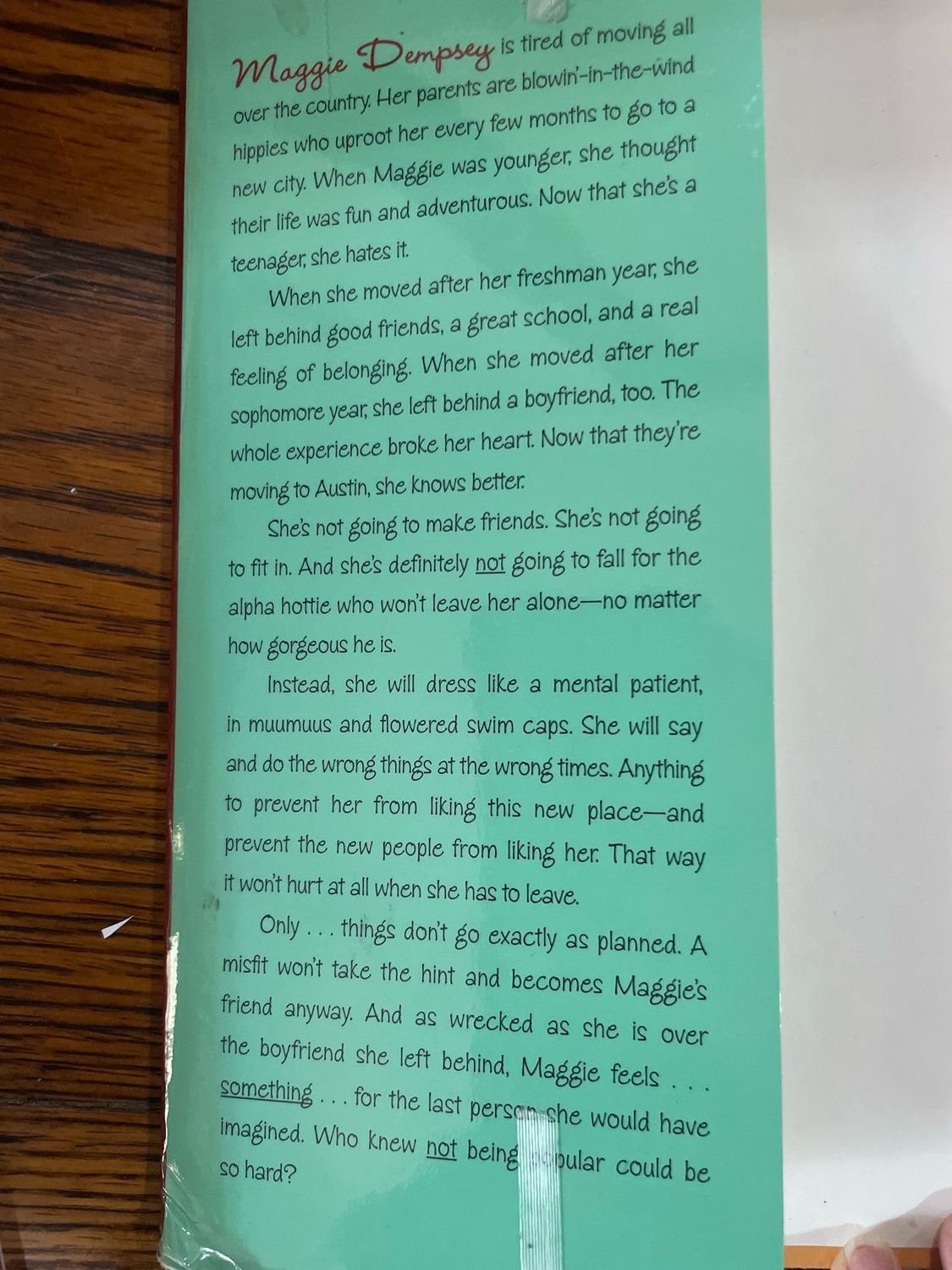 How NOT To Be Popular by Jennifer Ziegler