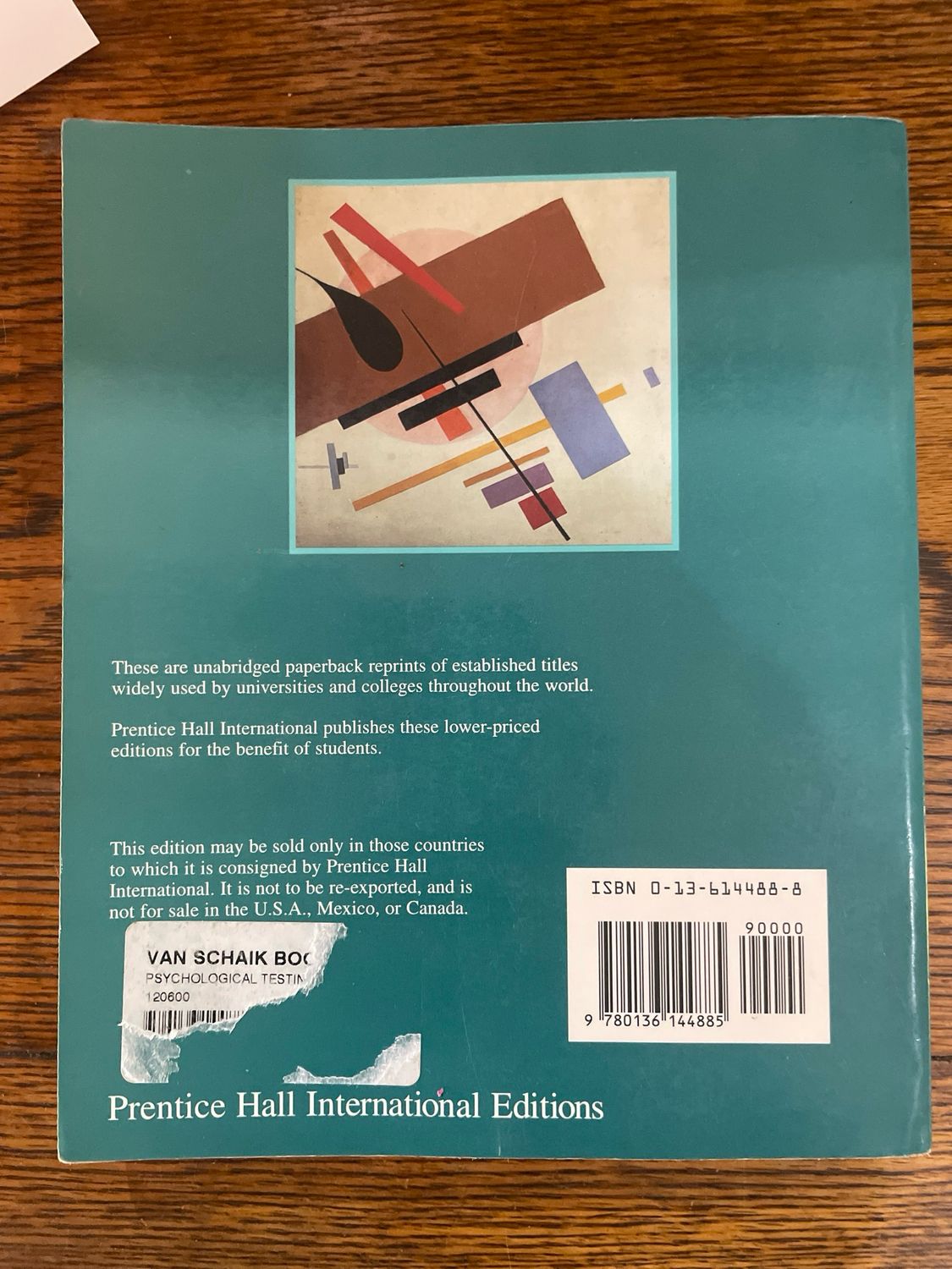 Psychological Testing by Anne Anastasi and Susana Urbina