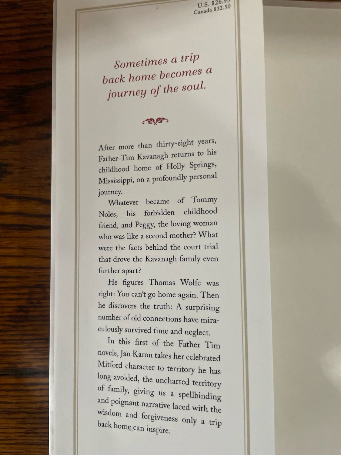 Father Tim Book 1: Home To Holly Springs by Jan Karon