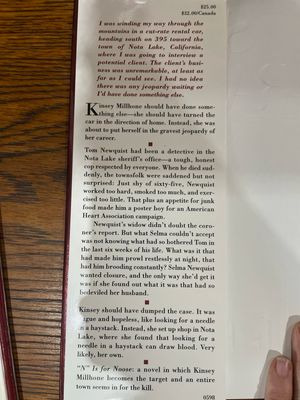 N is for Noose by Sue Grafton