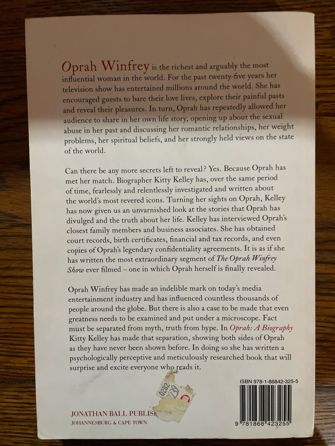 Oprah by Kitty Kelley