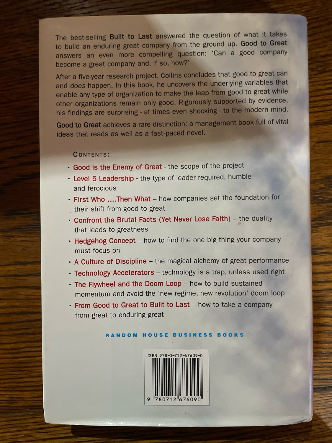 Good To Great by Jim Collins