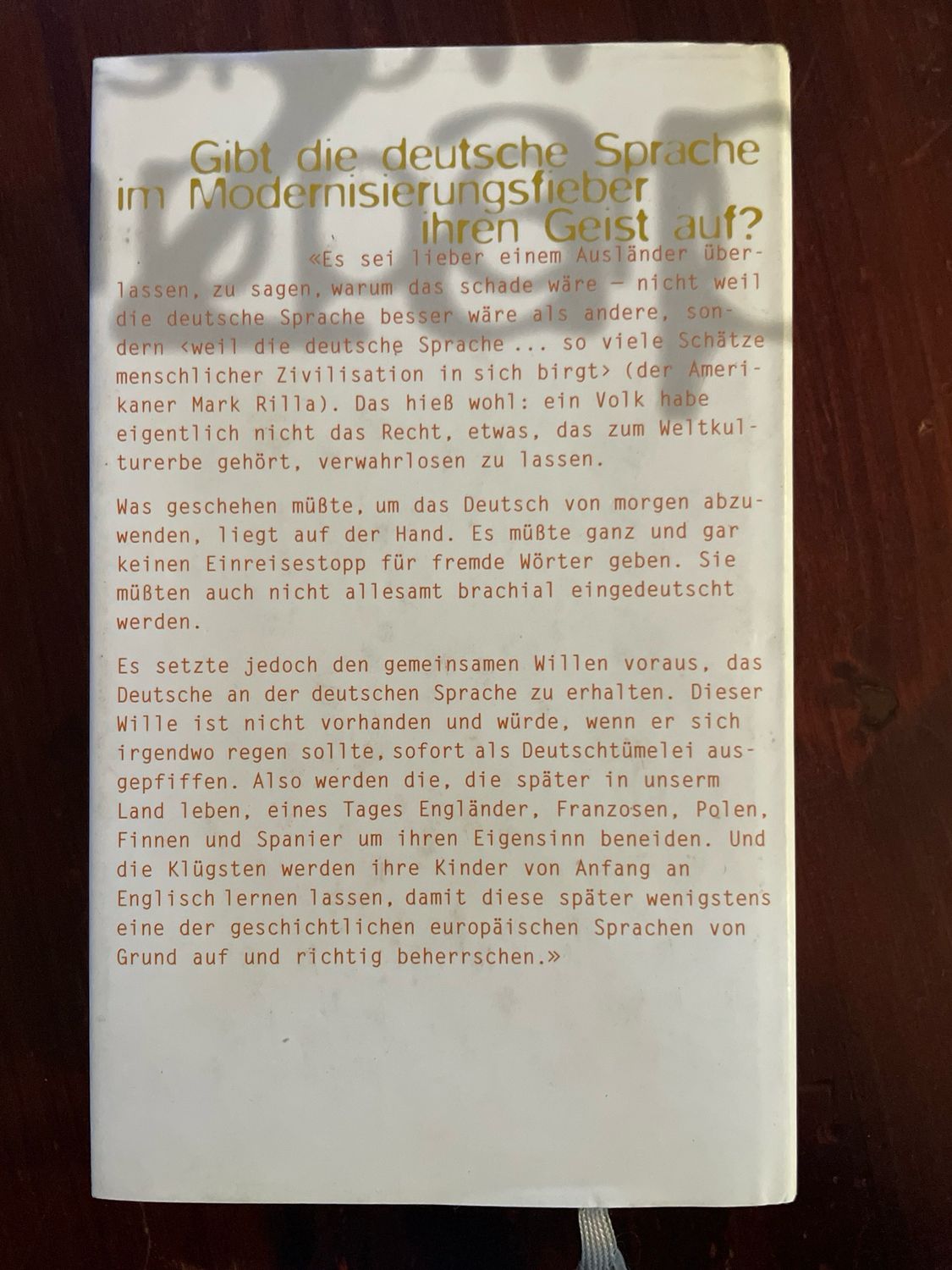 Deutsch Und Anders by Dieter E. Zimmer