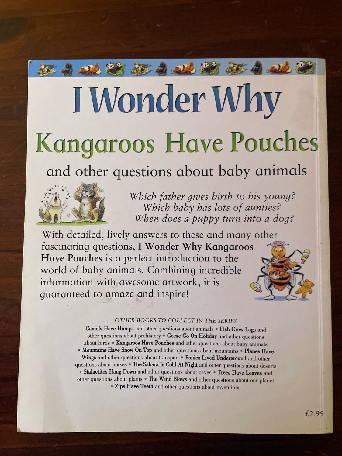 I Wonder Why- Kangaroos Have Pouches by Jenny Wood