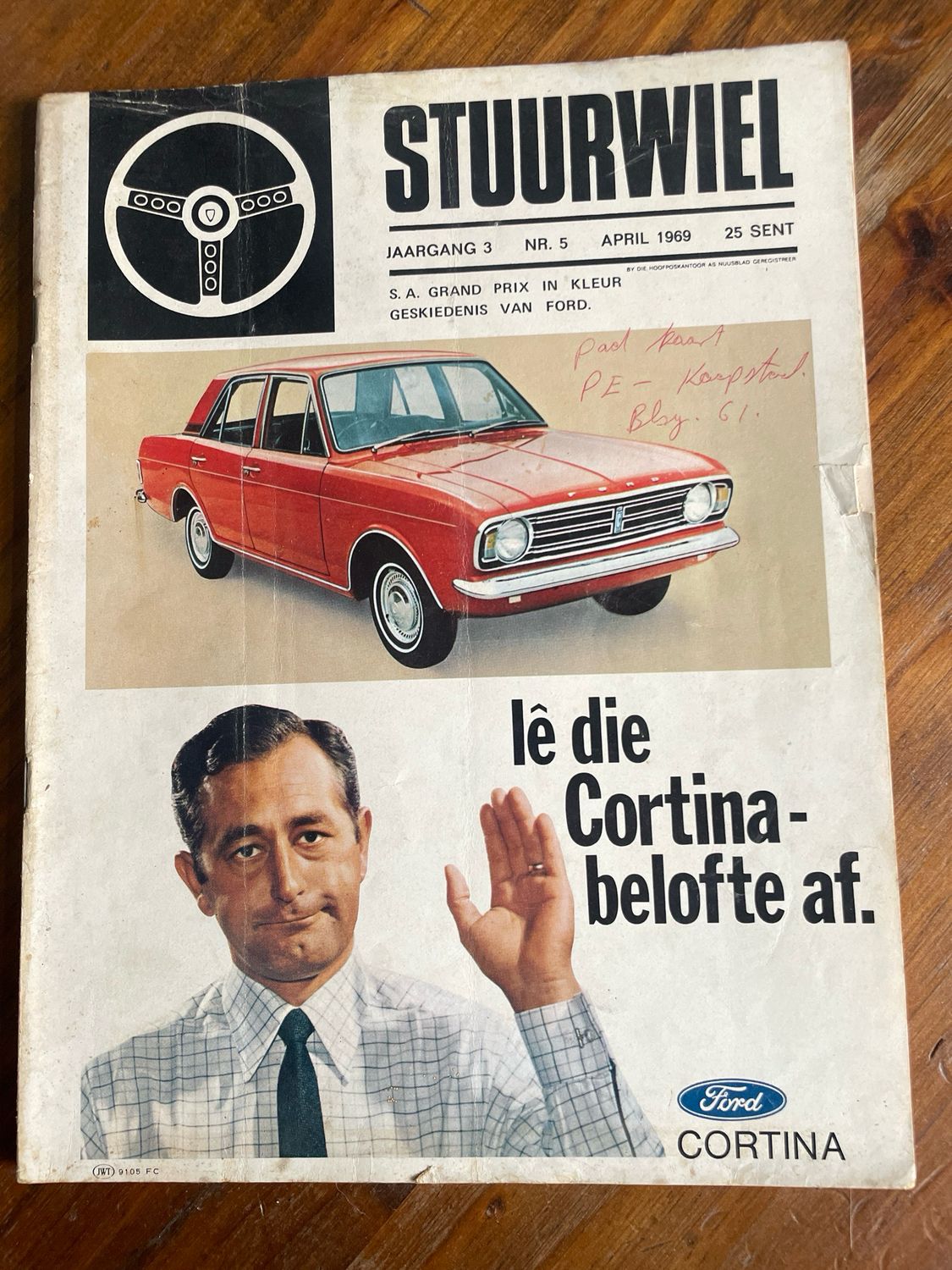 Stuurwiel April 1969