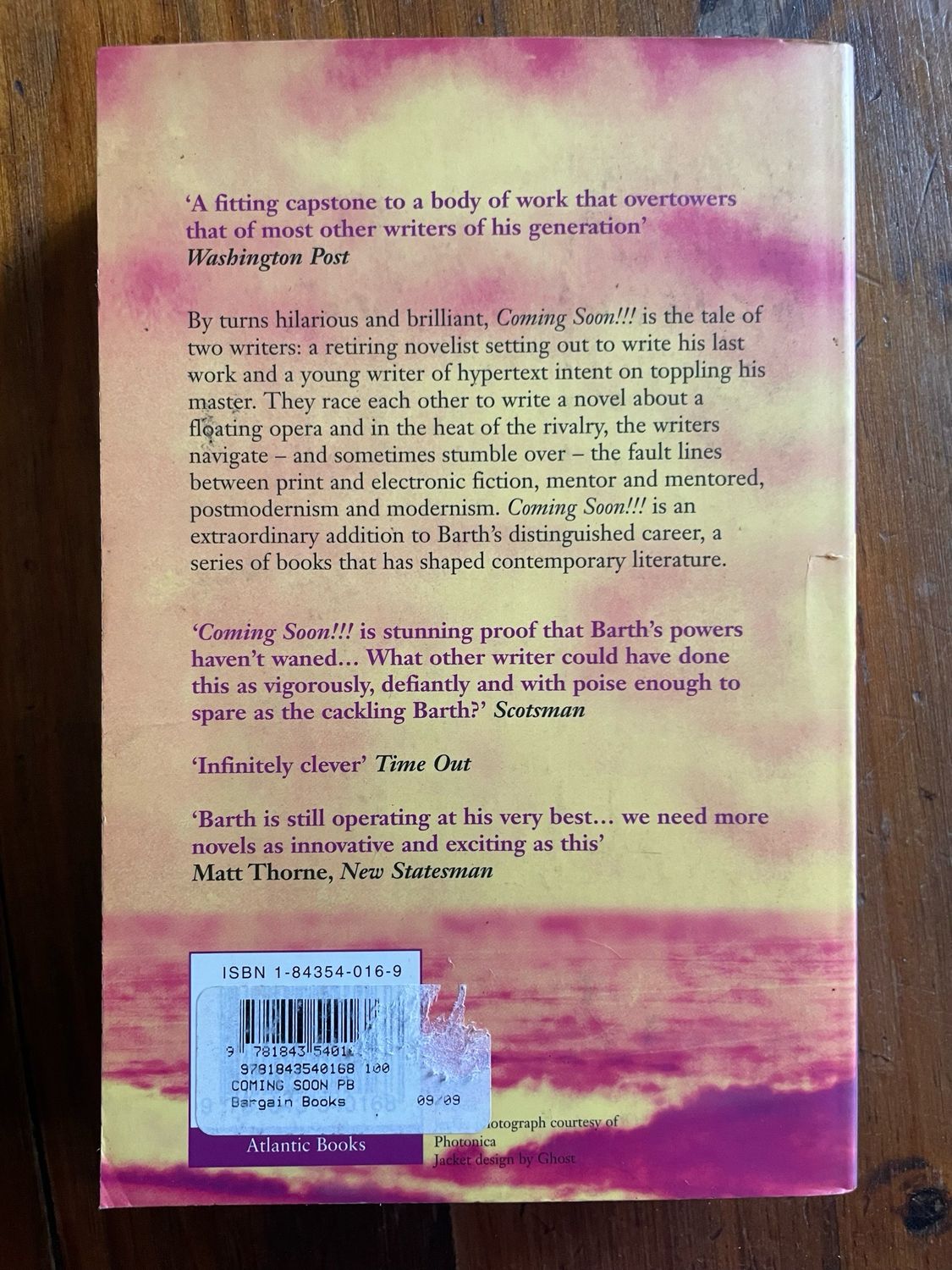 Coming Soon by John Barth