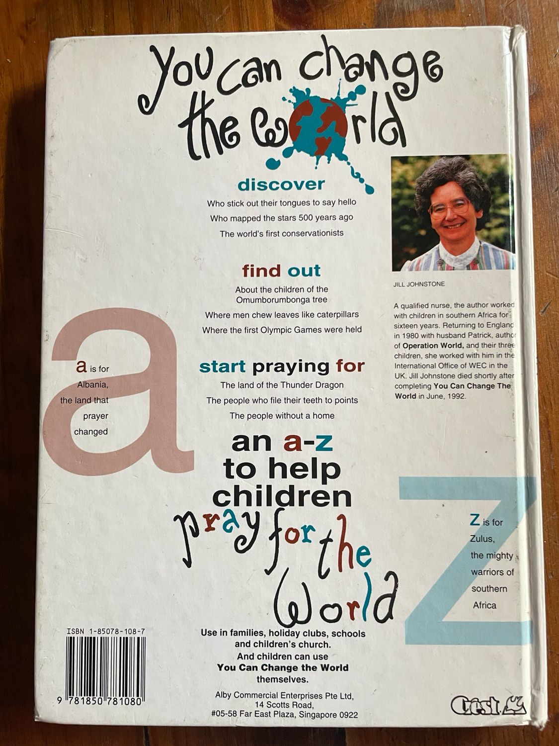 You Can Change The World by Jill Johnstone