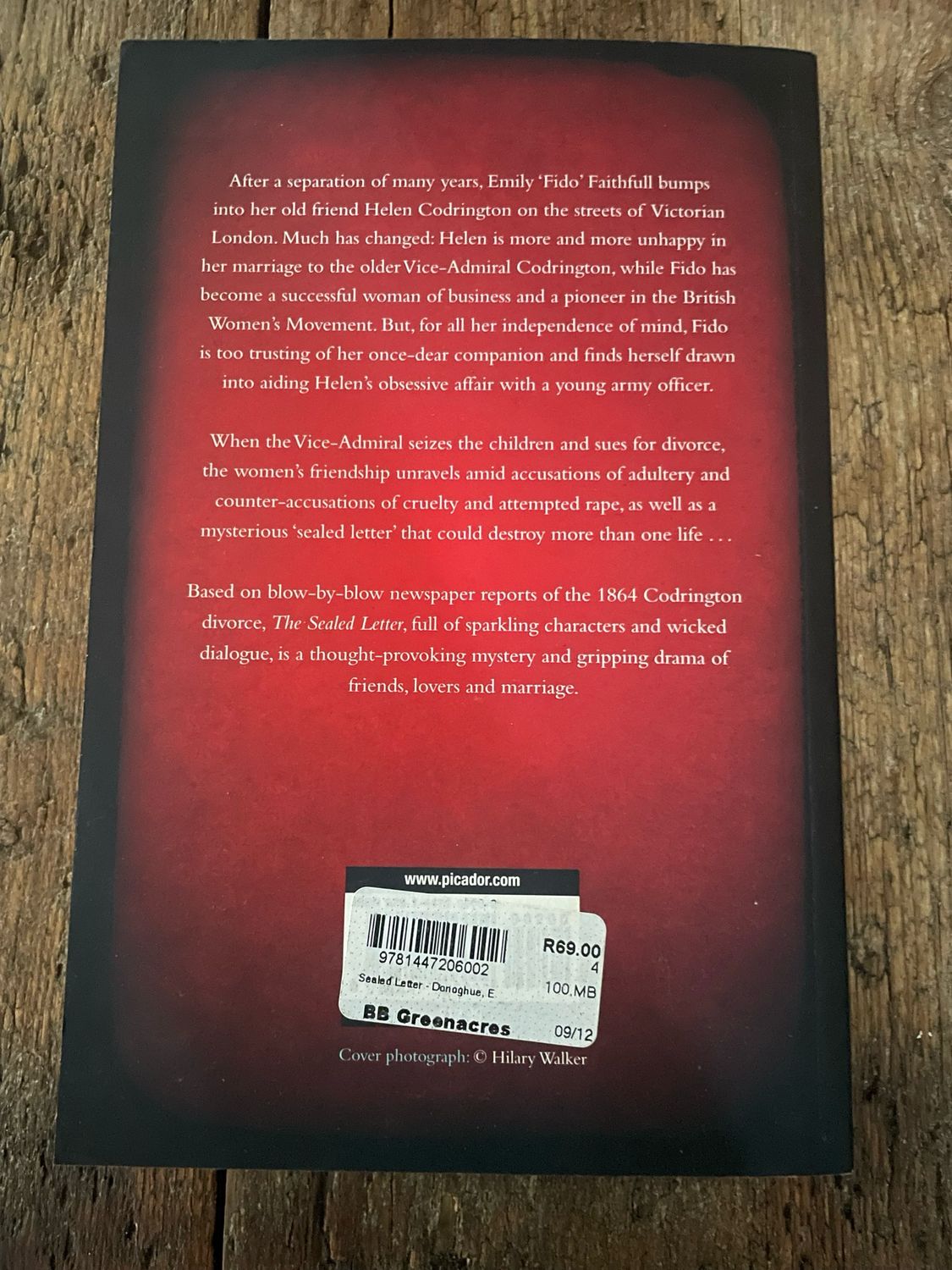 The Sealed Letter by Emma Donoghue