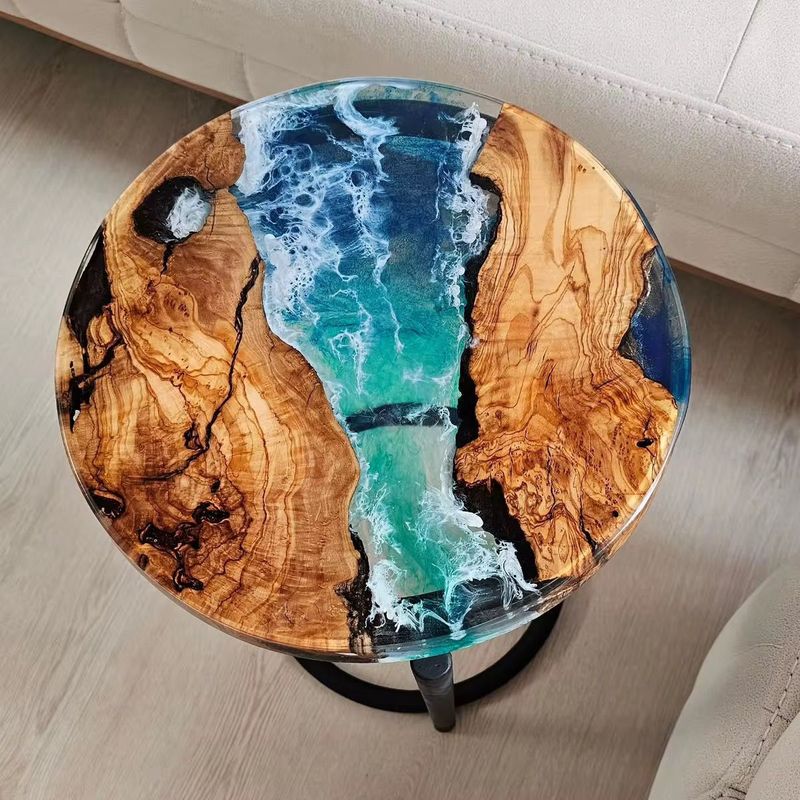 The Cerulean Shore Artisan Side Table