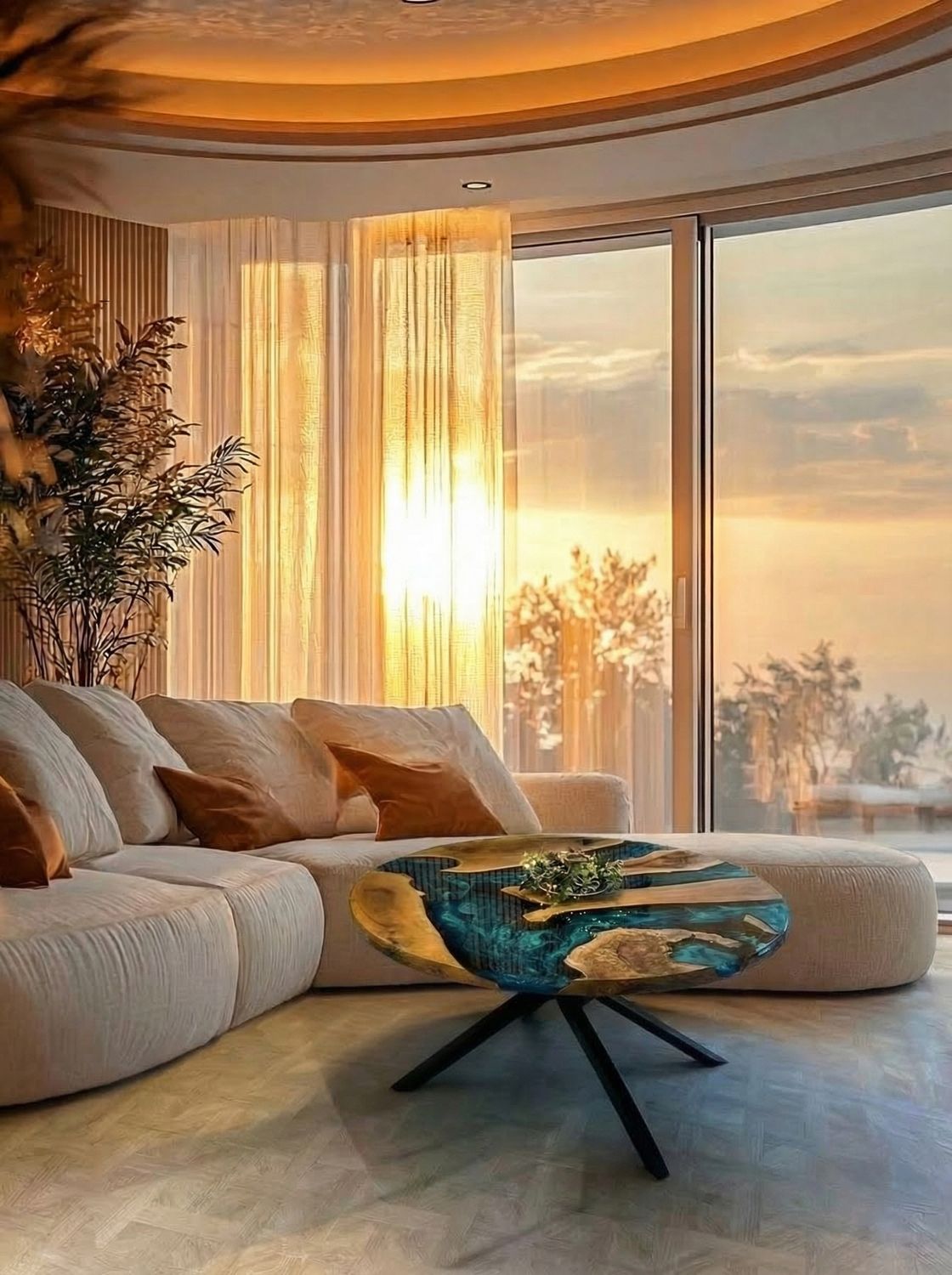 The Oceanic Orbit Round Dining Table