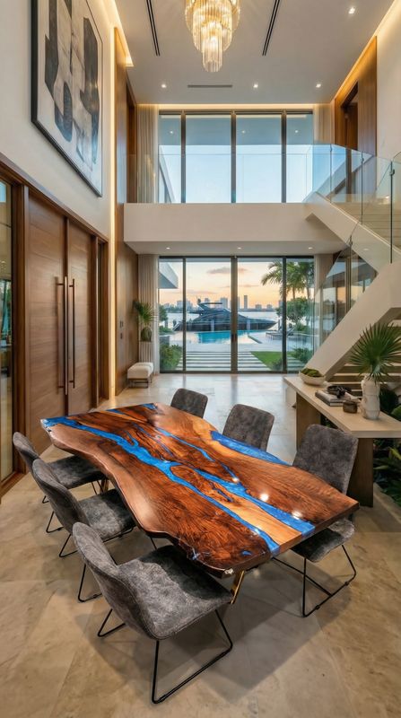 The Electric Azure River Desk