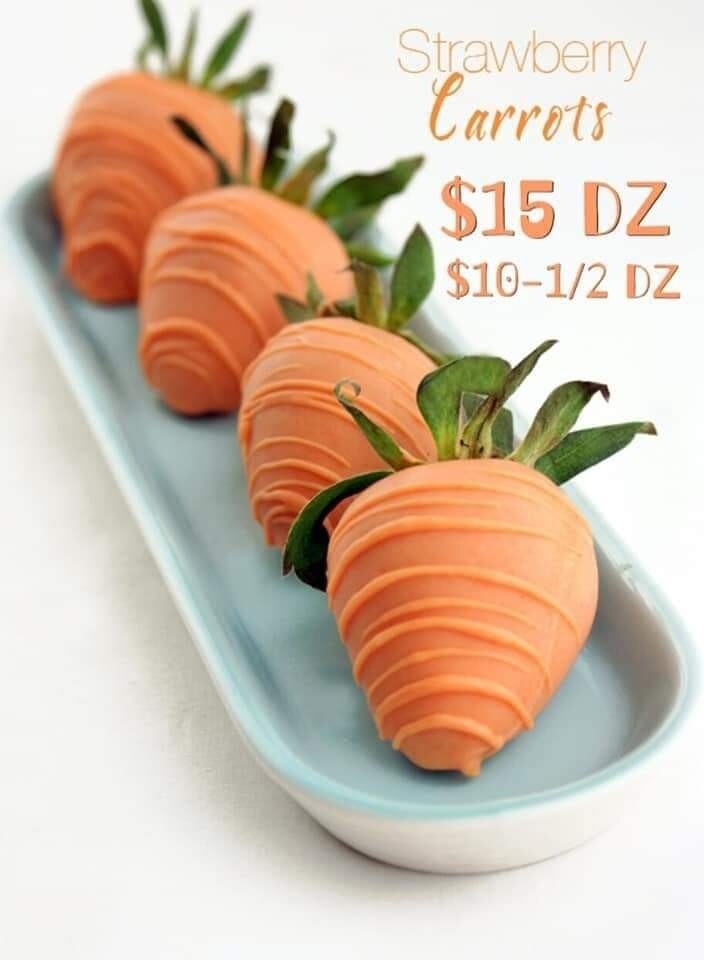 Easter-Carrot Strawberries Half Dz