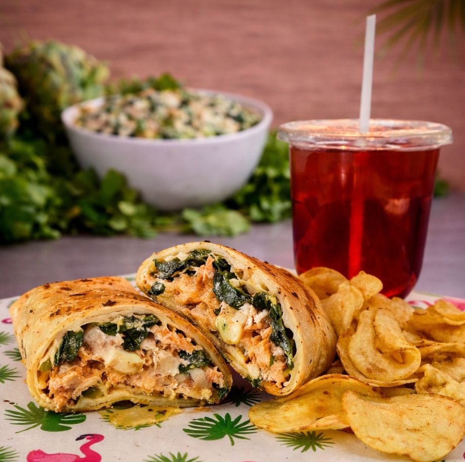CHEESY GARDEN WRAP