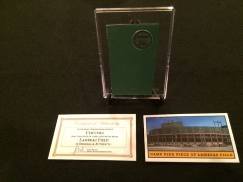 Genuine Piece of Green Bay Packers Game Used Lambeau Field Wall