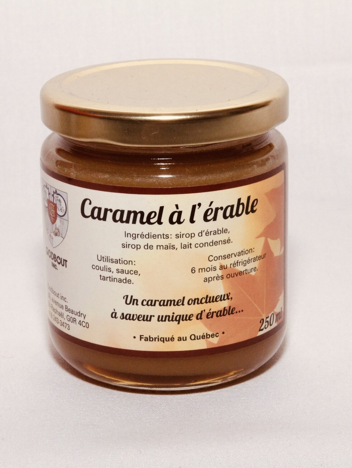 Caramel à l&#39;érable 250 ml - Maple Caramel 250 ml