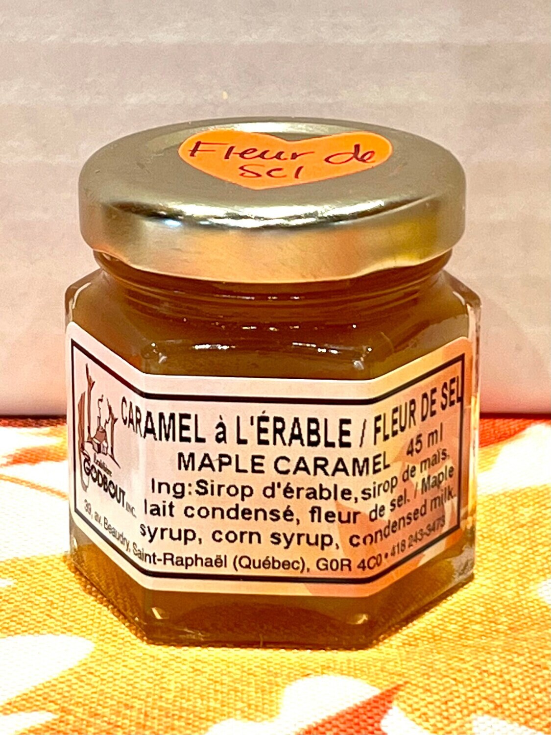Caramel à l&#39;érable à la fleur de sel 45 ml - Maple Caramel with salted flower 45 ml