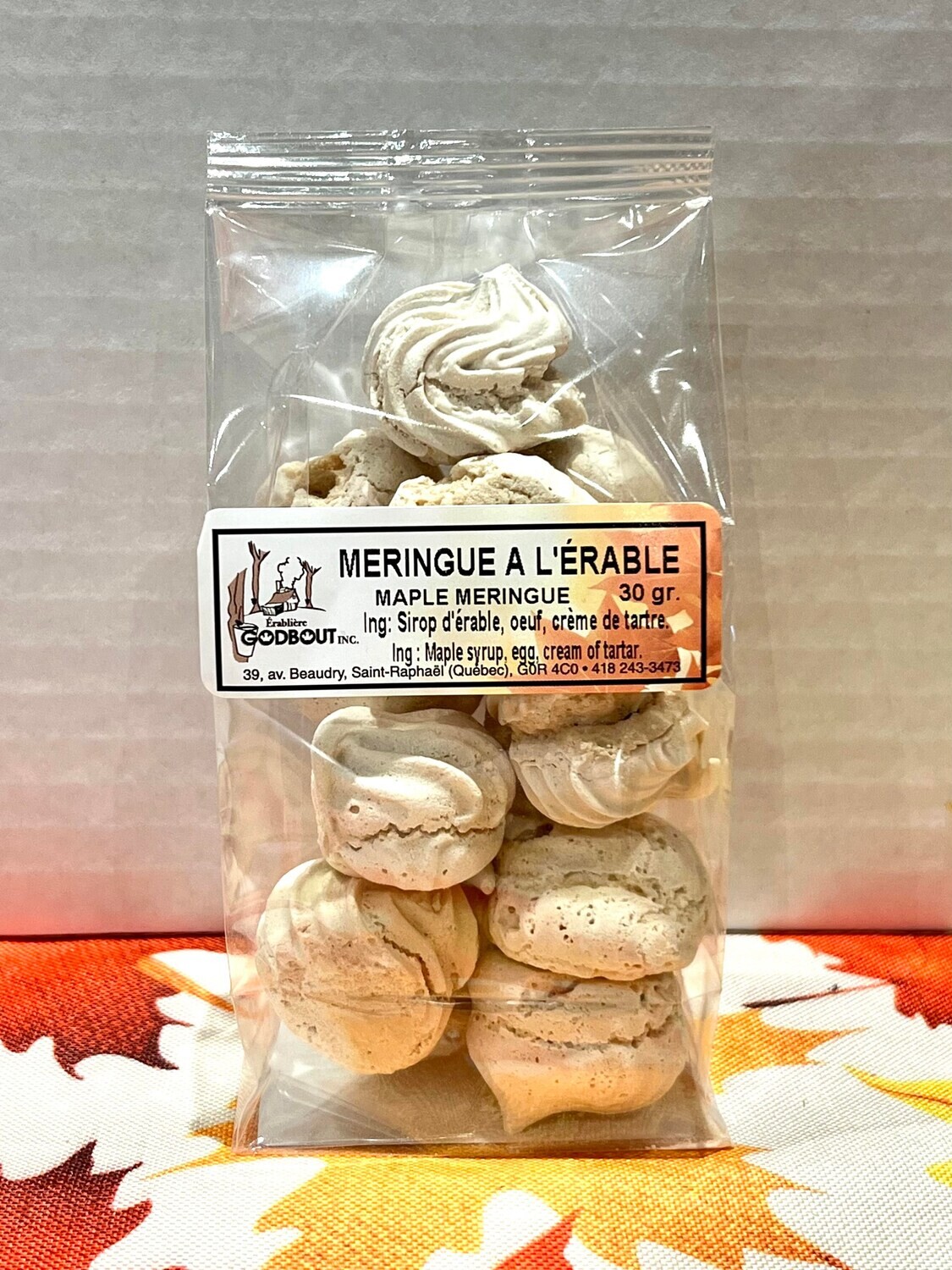 Meringue à l&#39;érable 30 g - Maple Meringue 30 g