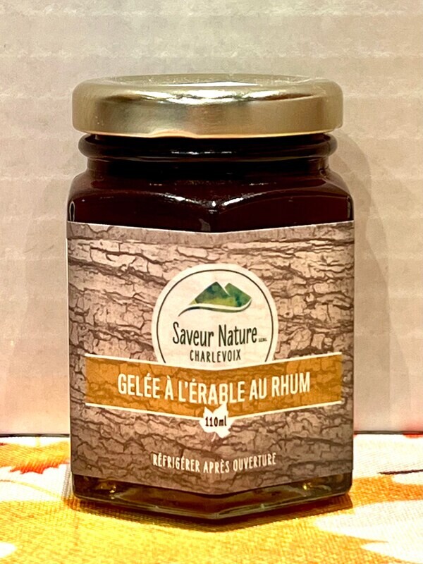 Gelée à l&#39;érable au rhum 110 ml - Maple Jelly with Rum 110 ml