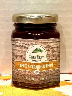Gelée à l&#39;érable au rhum 110 ml - Maple Jelly with Rum 110 ml