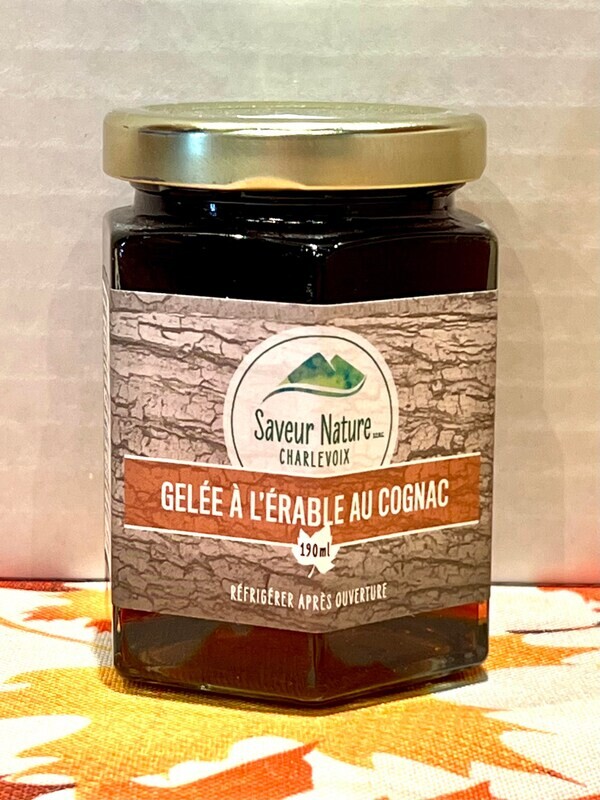 Gelée à l&#39;érable au cognac 190 ml - Maple Jelly with Cognac 190 ml