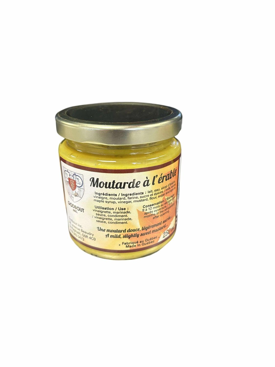 Moutarde à l&#39;érable 250 ml - Maple Mustard 250 ml