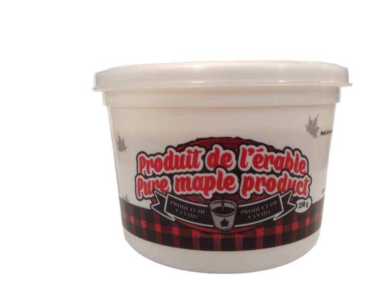 Beurre d&#39;érable pot de plastique 500 gr - Maple butter plastic jar 500 gr
