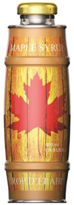 Flacon métallique (sirop d&#39;érable) 500 ml - New bottle (maple syrup) 500 ml