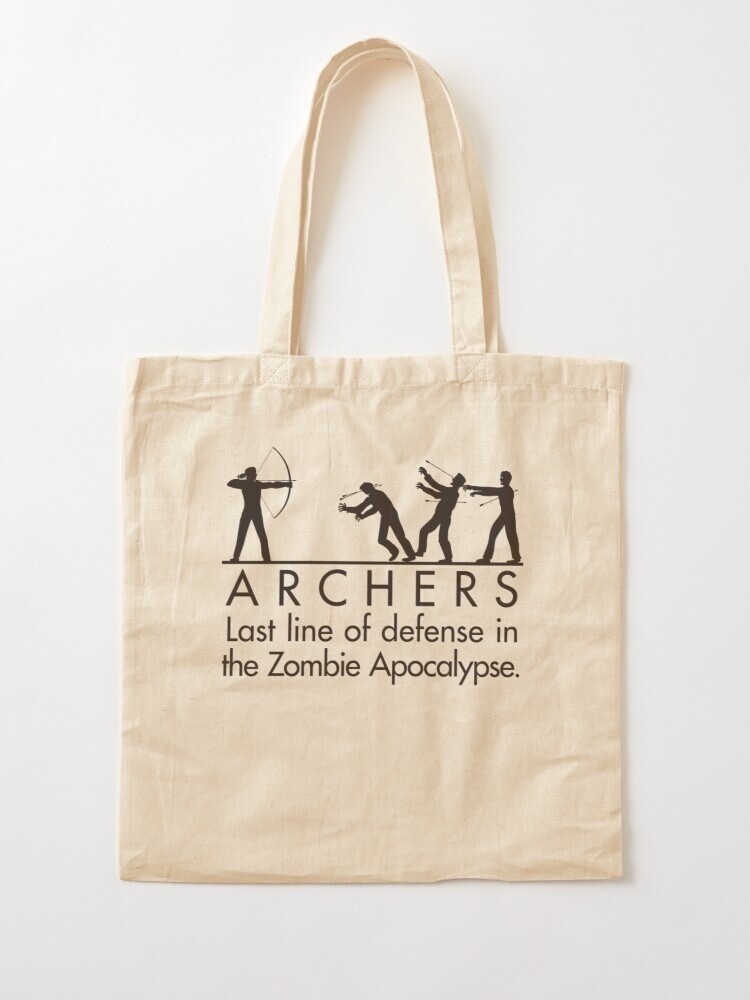 Archer Vs zombies Cotton Tote