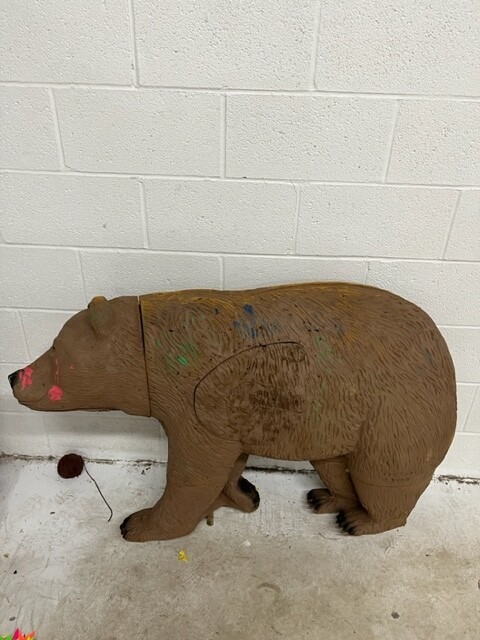 LIGHTLY USED- Delta Walking Brown Bear 3-D Target