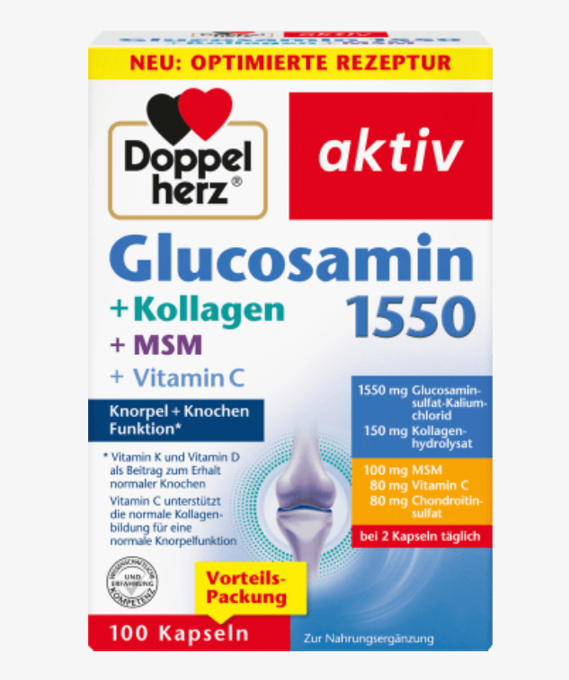 Doppelherz
葡萄糖胺 1550 粒 100 粒，114 克