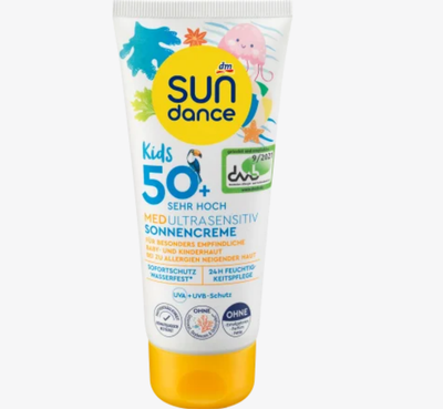 SUNDANCE
Sonnencreme Kids，MED 超敏感，LSF 50+，100 毫升