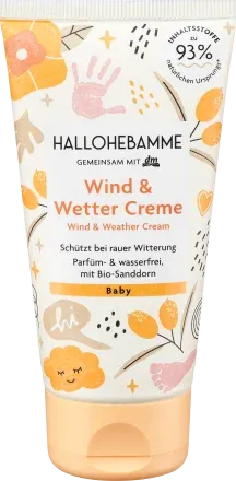 HALLOHEBAMME Wind &amp; Wetter Creme, 75 ml 防風霜，75 毫升