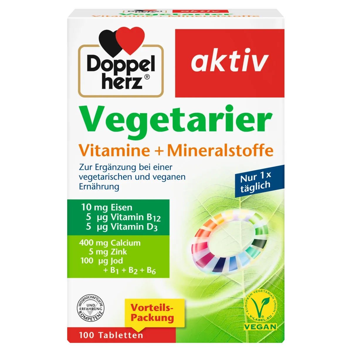 Vegetarier Vitamine + Mineralen 素食維生素礦物質 100 入