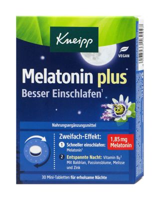 Kneipp Melatonin 褪黑素 plus 1,85 mg , 30 入