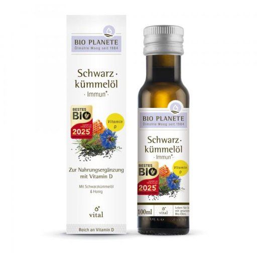 Bio Planete 黑孜然油免疫-含有維生素 D 100ml