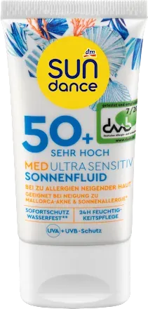 德國SUNDANCE Sun Fluid Face MED 超敏感防曬霜 SPF 50+，50 毫升