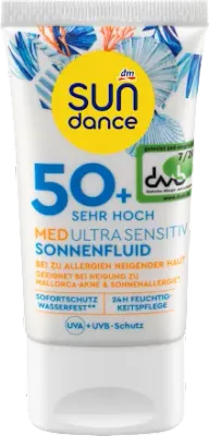 德國SUNDANCE Sun Fluid Face MED 超敏感防曬霜 SPF 50+，50 毫升