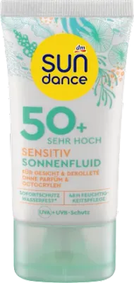 德國SUNDANCE Sonnenfluid Gesicht sensitiv 臉部敏感防曬液 SPF 50+，50 毫升