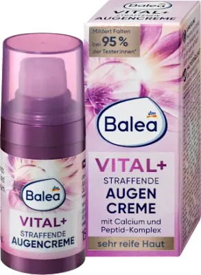 德國Balea 芭樂雅Vital+ 緊緻眼霜Augencreme Vital+ straffend,，15 毫升