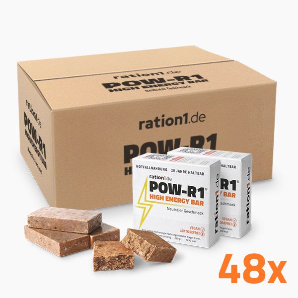 POW-R1®緊急能量包 High Energy Notvorrat, 24 Tage Paket, 20 Jahre haltbar 素食