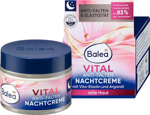 德國Balea 芭樂雅Vital 活力抗皺晚霜 ,50毫升