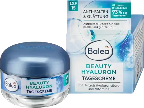 德國Balea 芭樂雅 玻尿酸保濕系列-抗皺乳霜 SPF 15，50 毫升