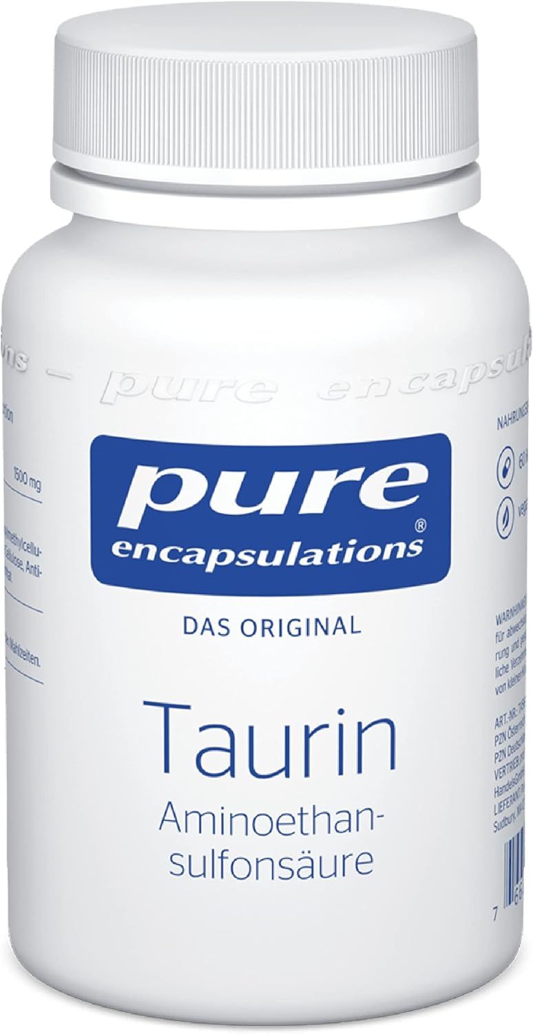 Pure 牛磺酸 - Encapsulations - Taurin - Aminoethansulfonsäure - 60 入