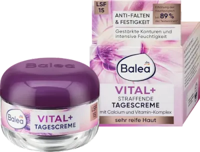 德國Balea 芭樂雅Vital 活力抗老緊緻日霜＋緊緻防曬 LSF 15 ,50毫升