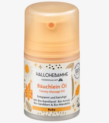 HALLOHEBAMME Babyöl 腹部按摩油 Bäuchlein, 50 ml