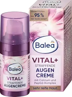 德國Balea 芭樂雅Vital+ 緊緻眼霜Augencreme Vital 活力抗老緊緻+ straffend,，15 毫升