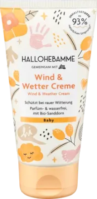 HALLOHEBAMME Wind &amp; Wetter Creme, 75 ml 防風霜，75 毫升